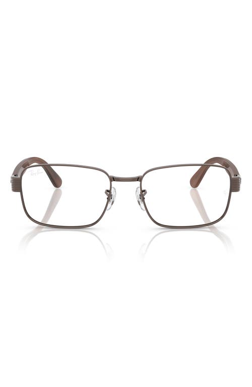 Ray Ban Ray-ban 56mm Pillow Optical Glasses In Copper