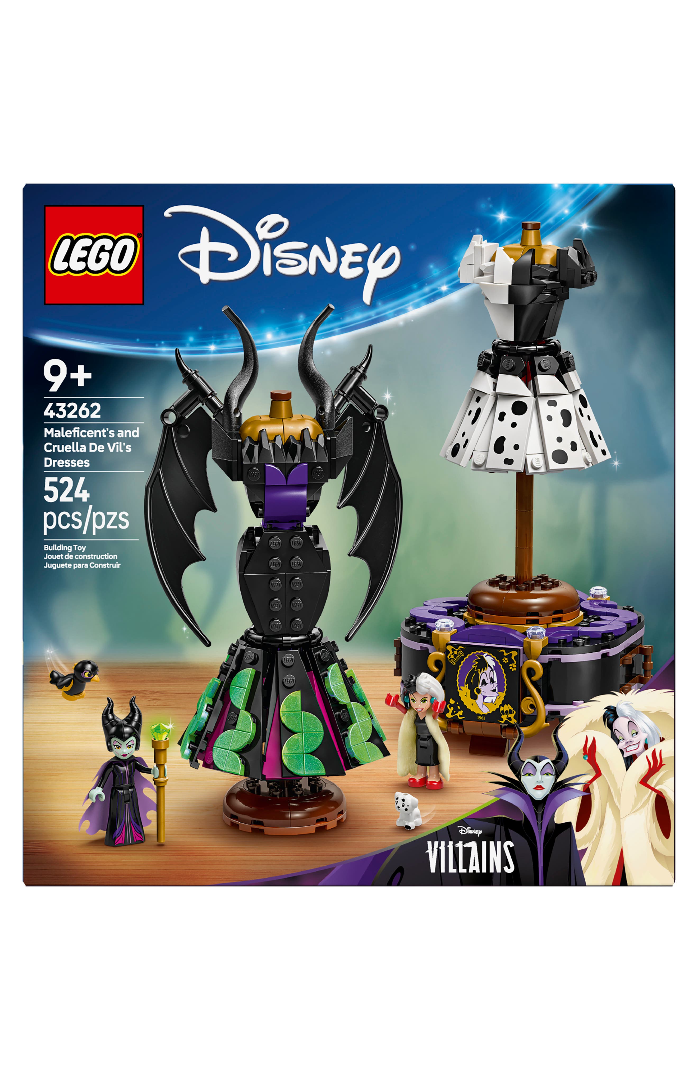 LEGO 9+ Disney Maleficent's and Cruella De Vil's Dresses - 43262