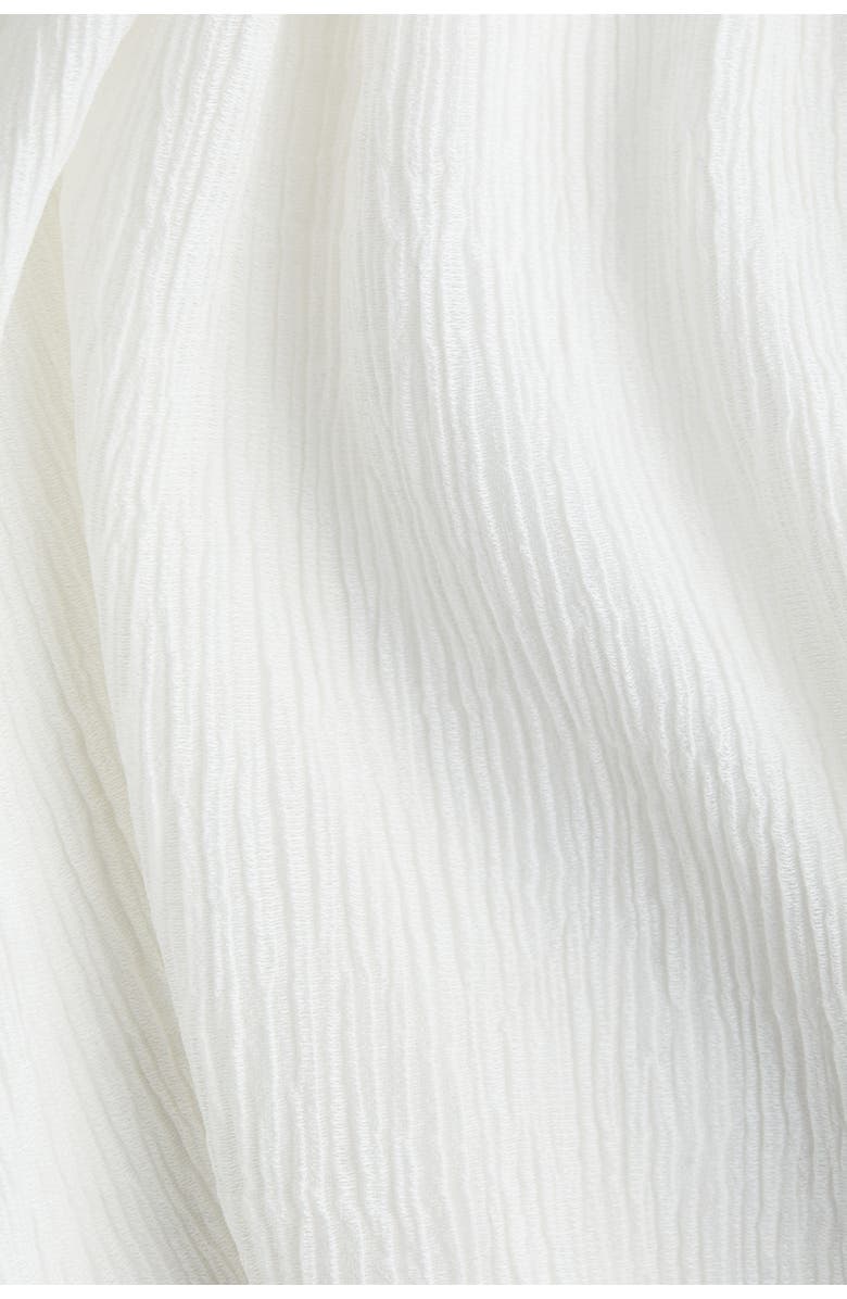 H&M Crinkled Chiffon Skirt, Alternate, color, White