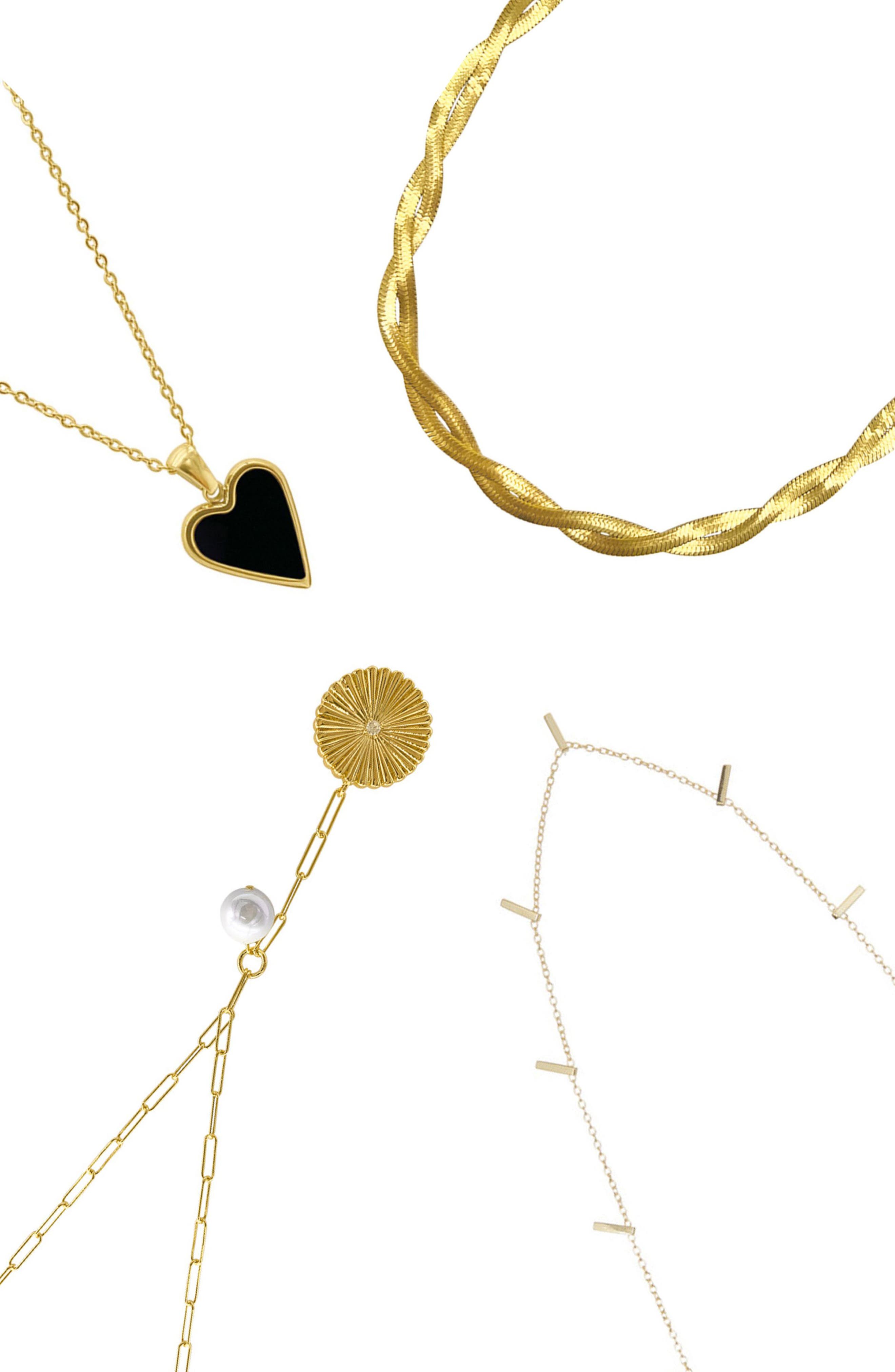 Adornia Set of 4 Necklaces