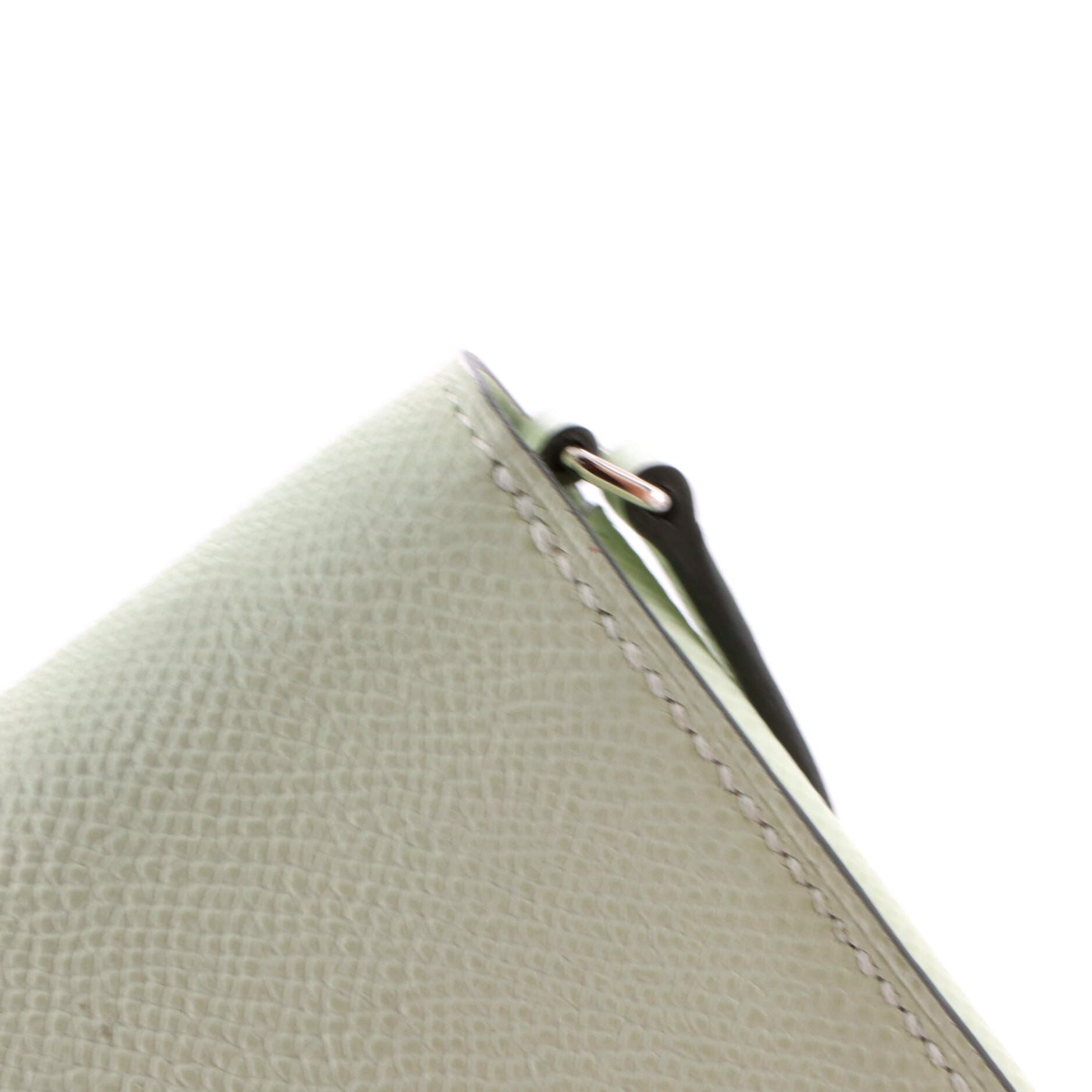 Pre-Owned Hermes Chaine d'Ancre To Go Wallet Epsom, Alternate, color, Vert Peppermint
