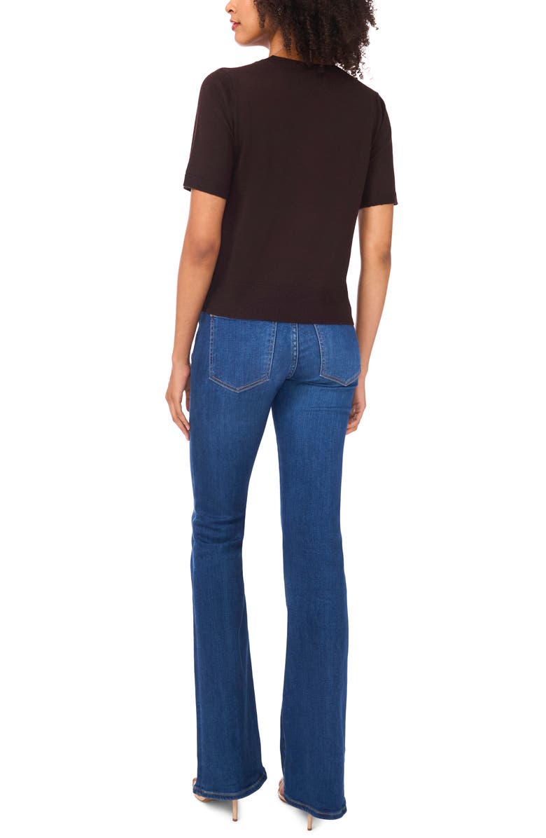 Ted Baker Short Sleeve Crewneck Sweater T-Shirt, Alternate, color, Carob