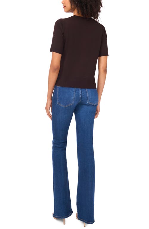 Ted Baker Short Sleeve Crewneck Sweater T-shirt In Brown