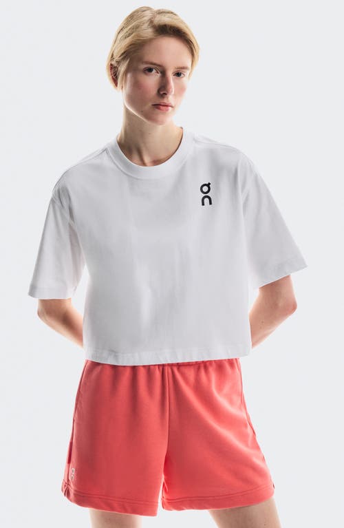 On Club Boxy-t Cott Graphic T-shirt In White