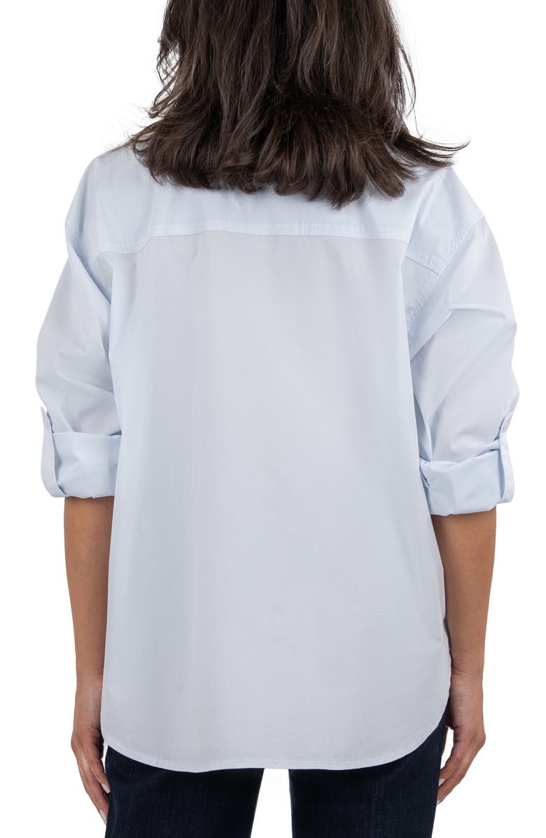 KUT from the Kloth Kaiya Boyfriend Shirt, Alternate, color, Light Blue