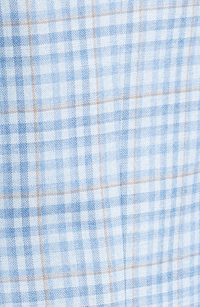 Peter Millar Hartford Classic Fit Check Wool Sport Coat, Alternate, color, Light Blue