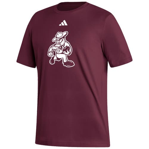 ADIDAS ORIGINALS ADIDAS  MAROON TEXAS A&M AGGIES OL' SARGE FOOTBALL T-SHIRT