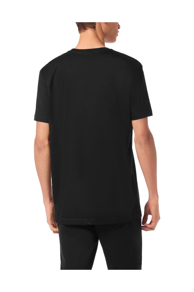 T-Shirt Round Neck Ss Crest Men, Alternate, color, black