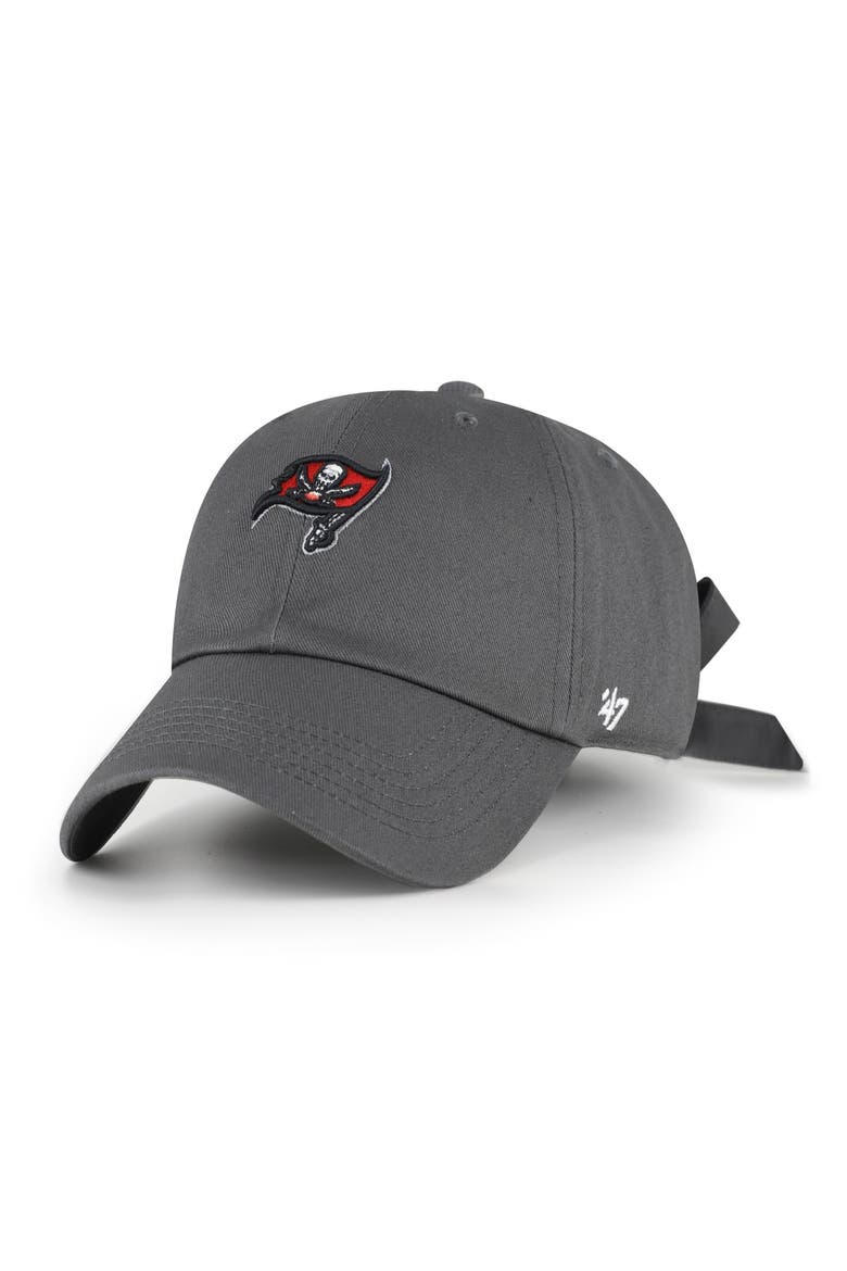Women's '47 Graphite Tampa Bay Buccaneers  Bow Back Clean Up Adjustable Hat, Main, color, Graphite