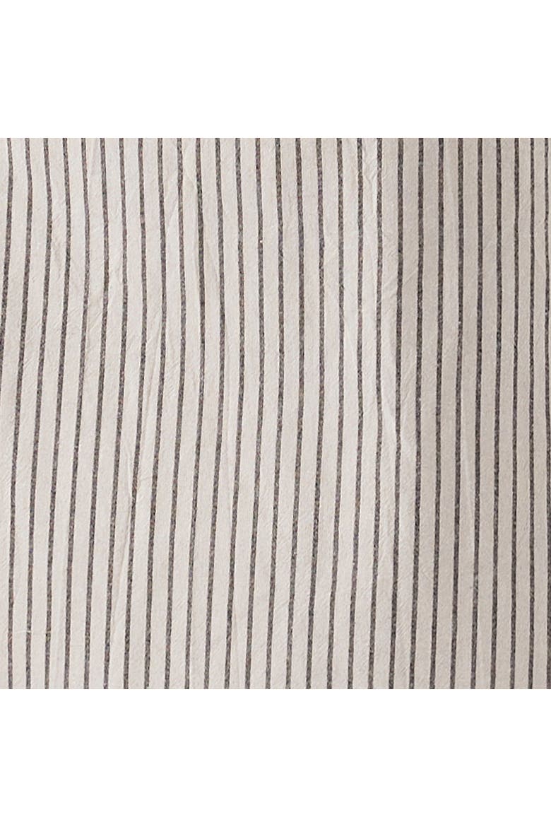 Leo Stripe Shirred Maternity Dress with Side Splits, Alternate, color, Natural / Black