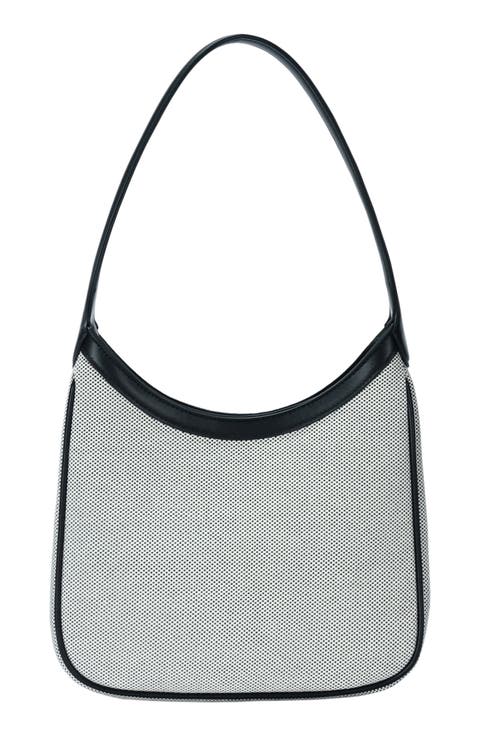 Canvas Woven Shoulder Bag