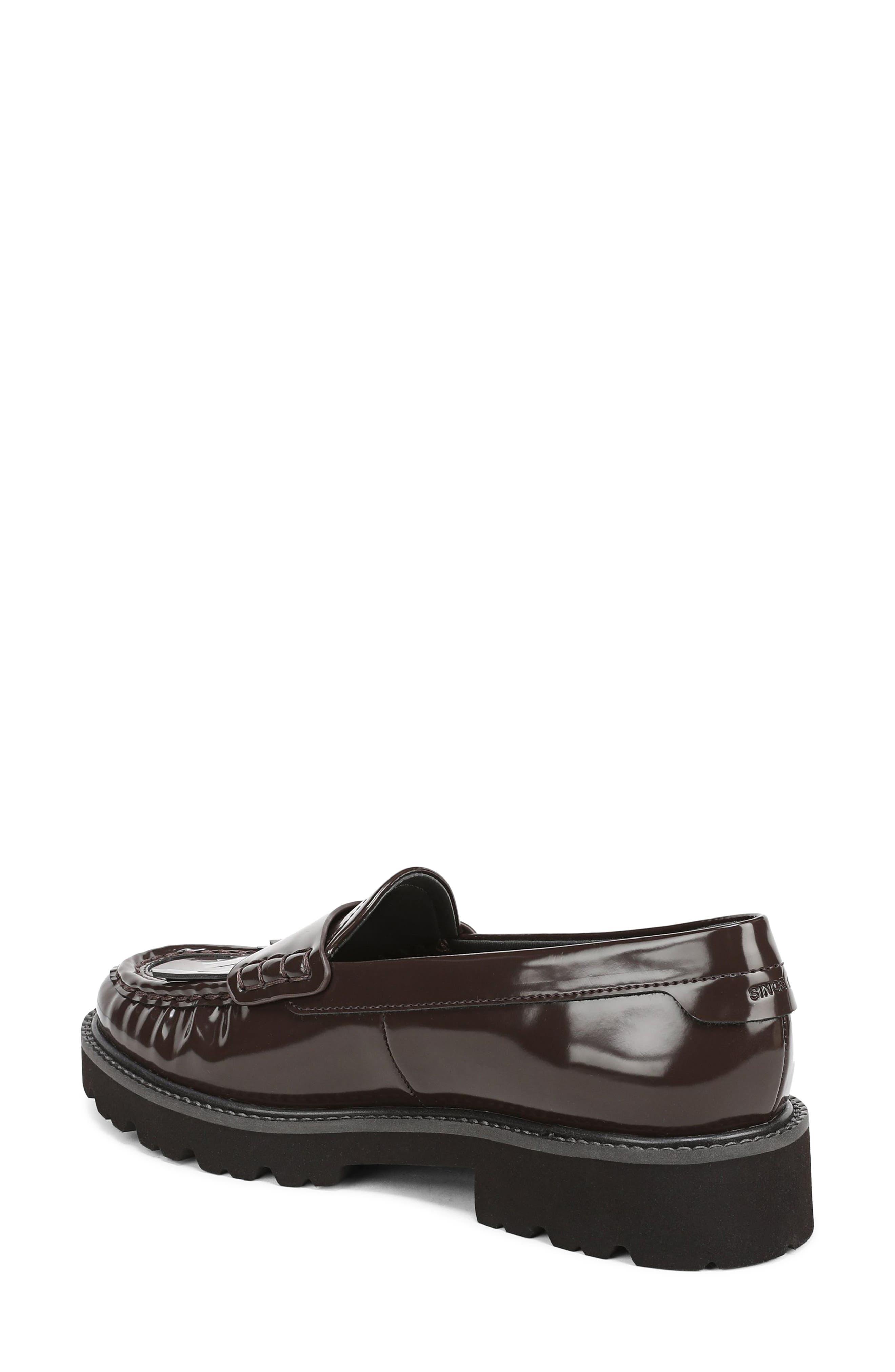 Simone Kiltie Loafer, Alternate, color, DARK BROWN