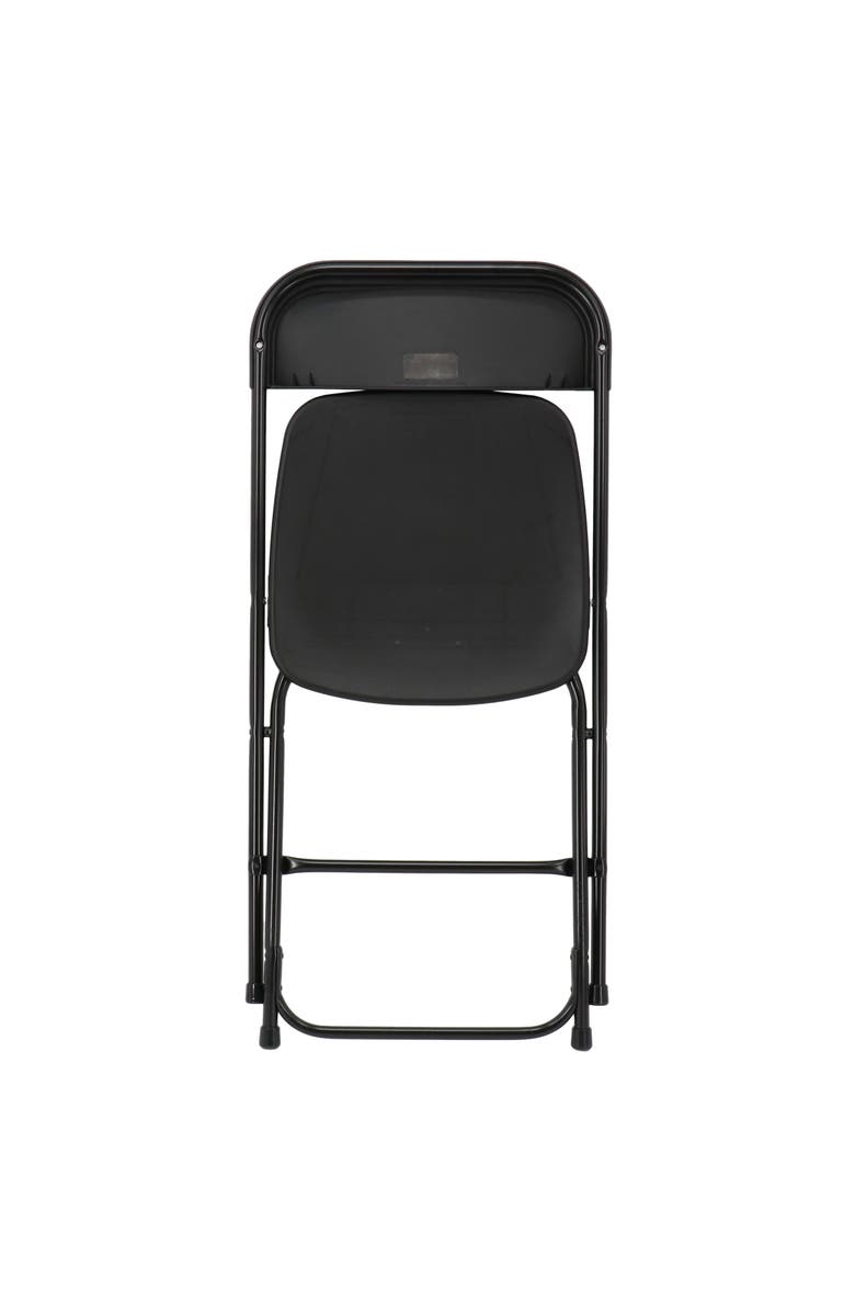 Elama 4 Piece Plastic Folding Chair, Alternate, color, Black