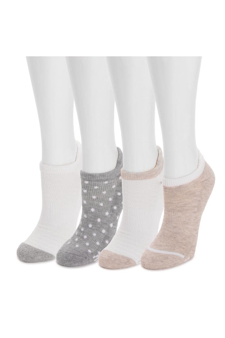 Women's Dream Step Sporty Low Cut Ankle Socks, 4 Pair Pack, Alternate, color, Neutral