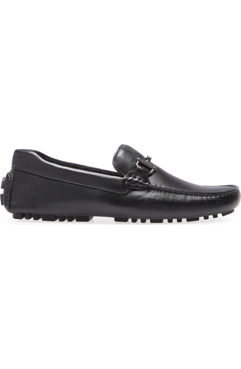 Nordstrom Bryce Bit Driving Shoe, Alternate, color, Black Leather