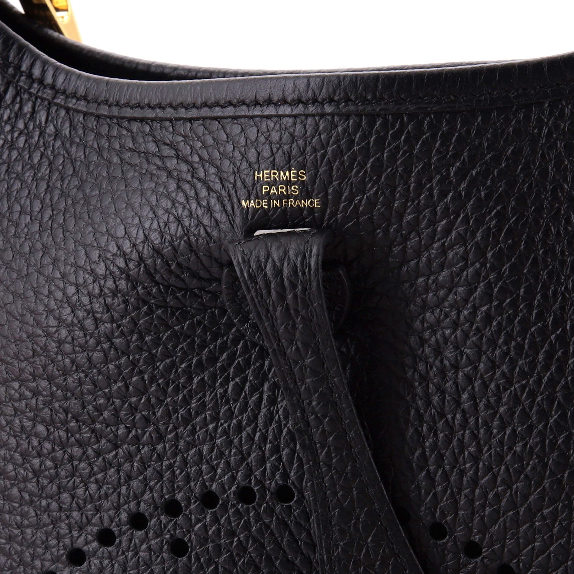 Pre-Owned Hermes Evelyne Bag Gen III Clemence TPM, Alternate, color, Noir