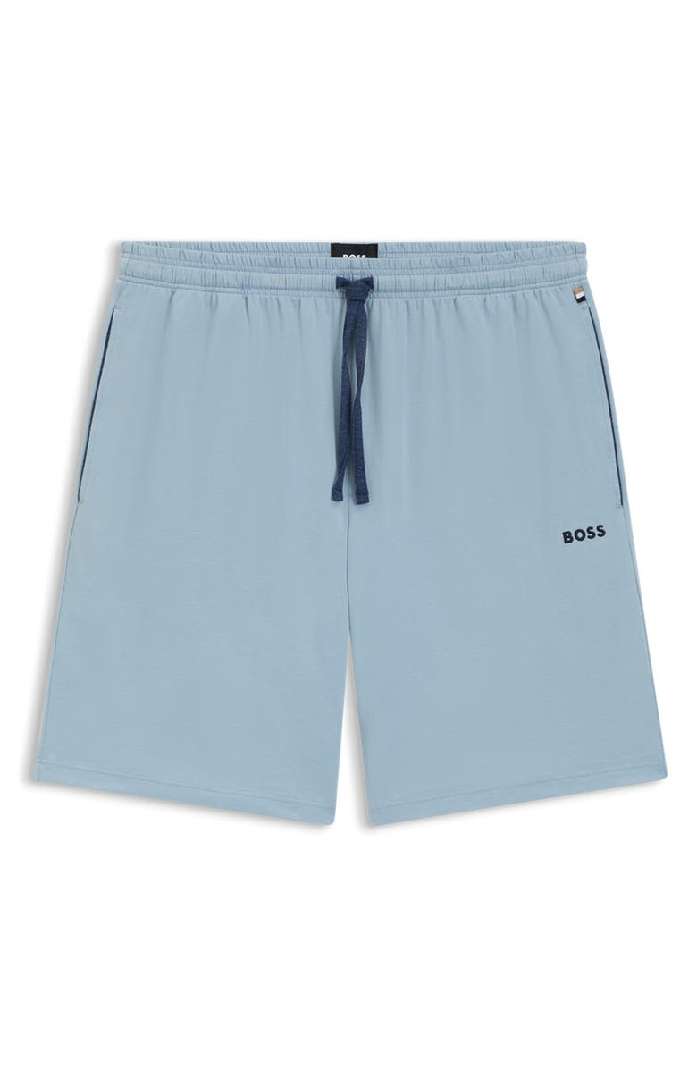 BOSS Mix Match Stretch Cotton Pajama Shorts, Alternate, color, Open Blue