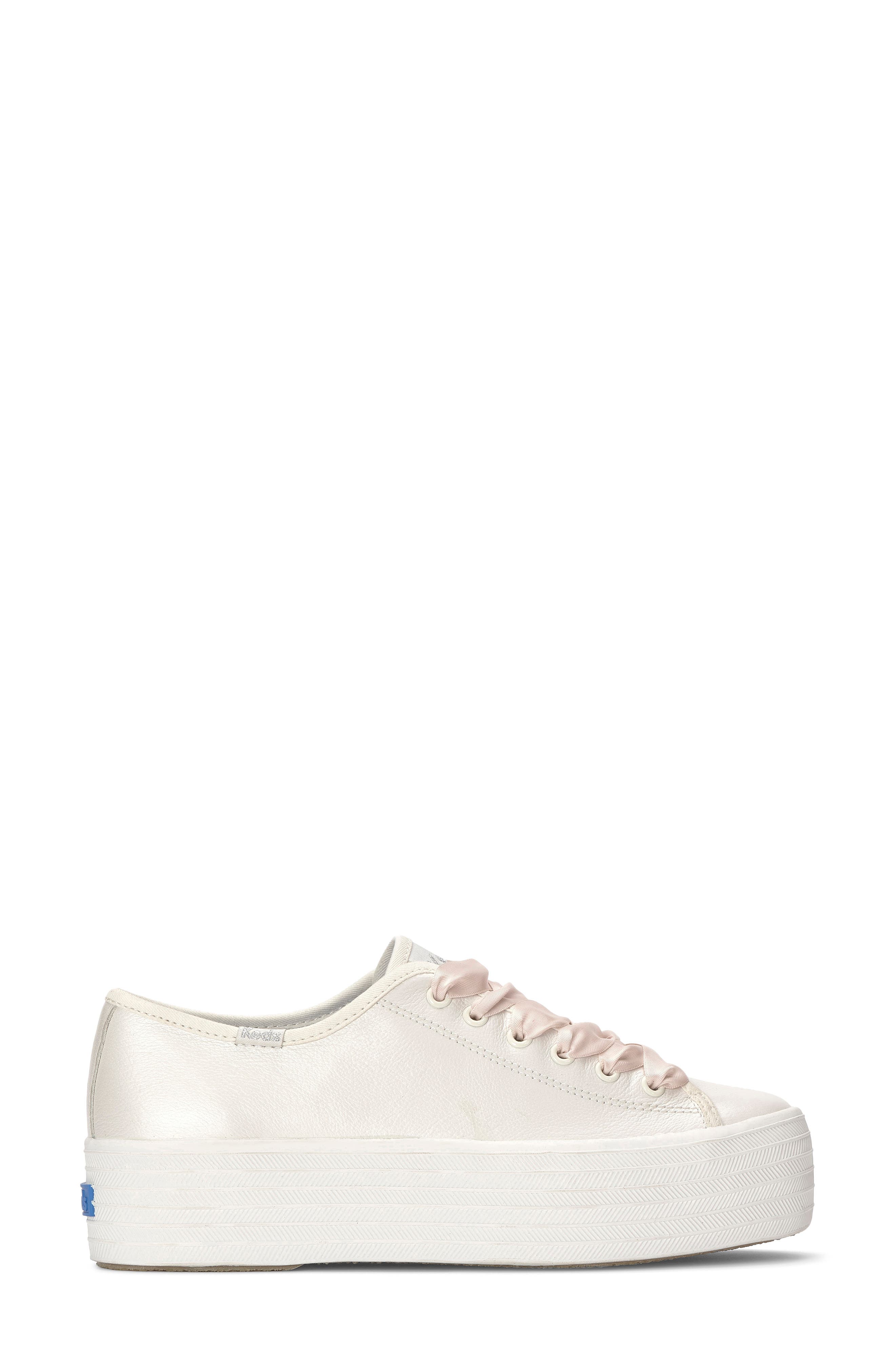 Triple Up Platform Sneaker, Alternate, color, WHITE PEARLIZED