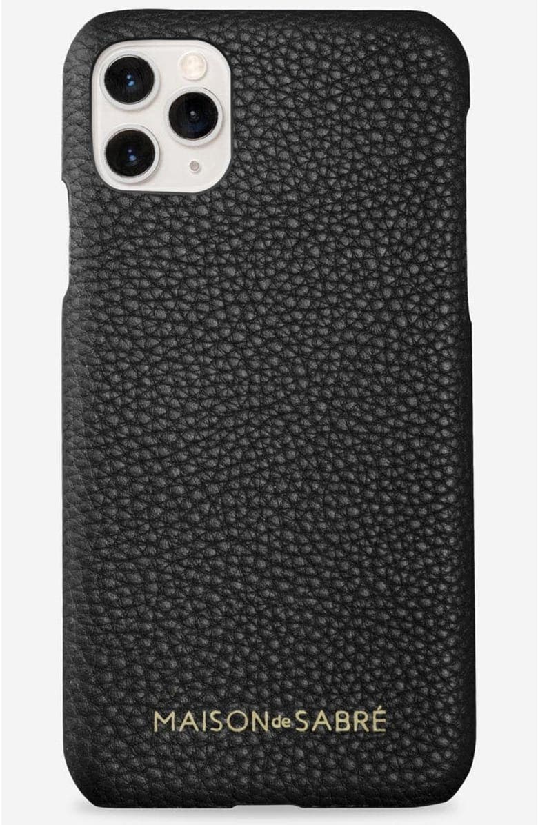 MAISON de SABRÉ Leather Phone Case, Main, color, 