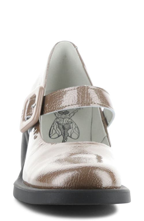 Fly London Huvi Mary Jane Pump In Brown