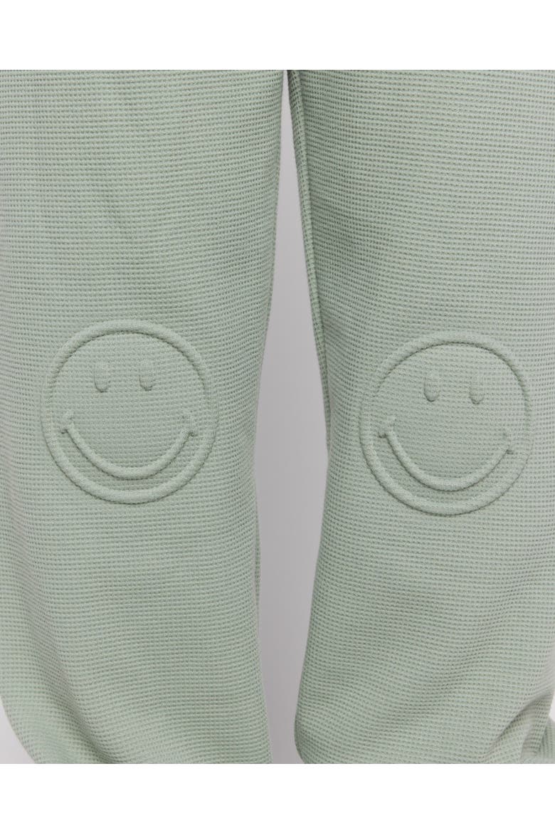 Smiley Thermal Pants, Alternate, color, GREEN