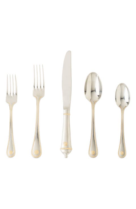 'Berry and Thread' 24k Gold Accent 5-Piece Place Setting