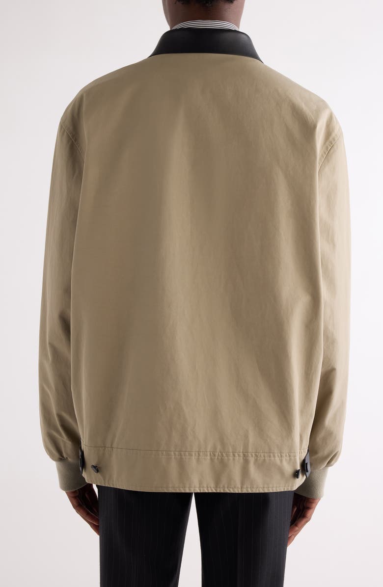 Givenchy Harrington Poplin Zip Jacket, Alternate, color, Beige