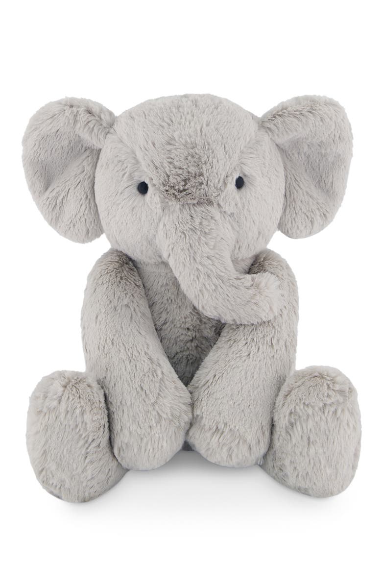 Snuggle Bunnies Stuffed Animal Olive The Elephant, Main, color, Grey