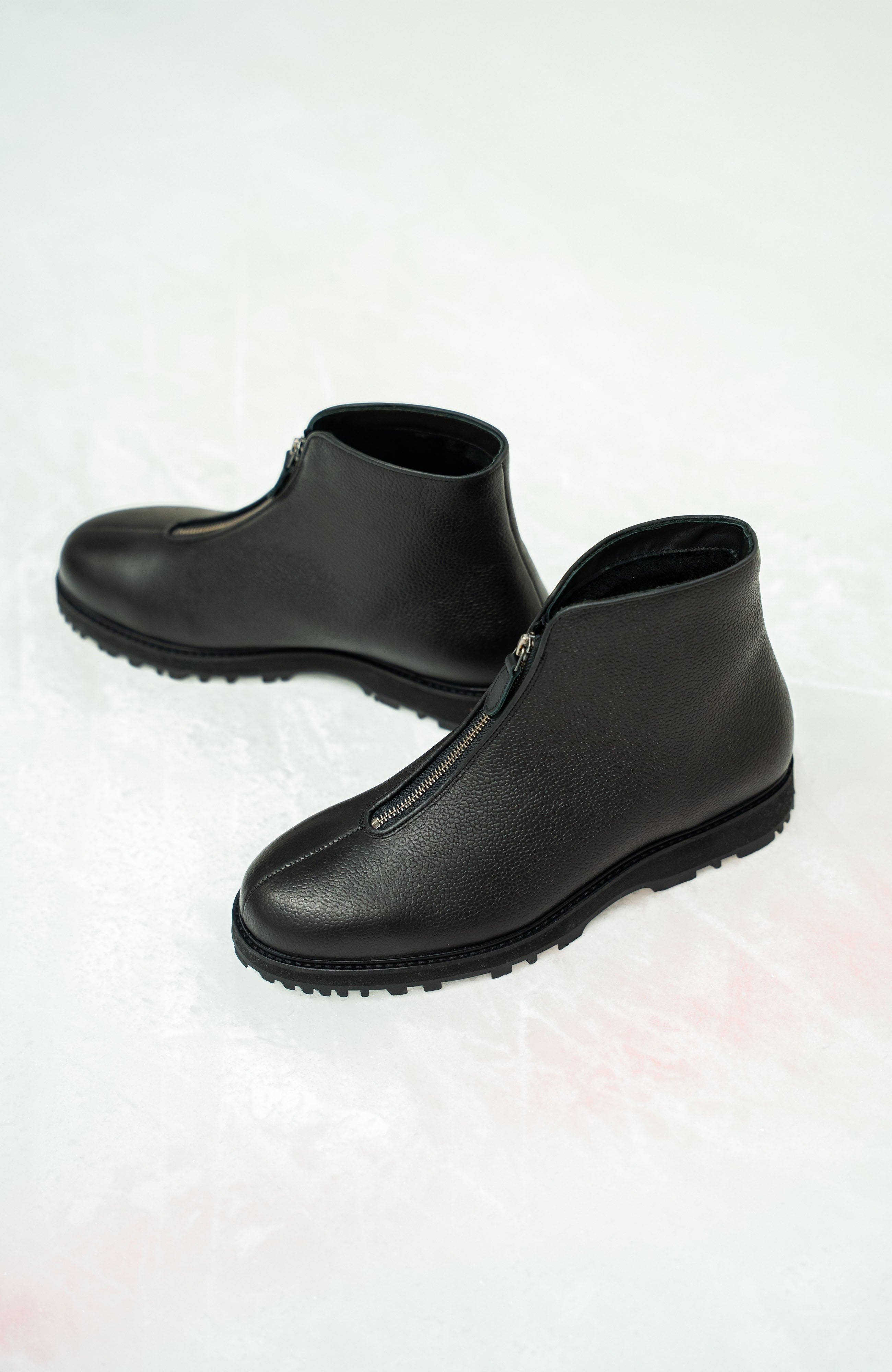 Myrqvist Funäs Zipper Boots, Alternate, color, Black Grain