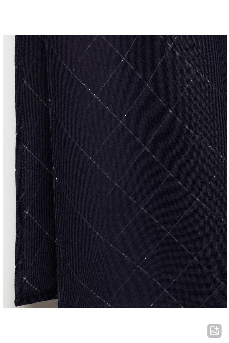 Metallic Plaid Maxi Skirt, Alternate, color, NAVY