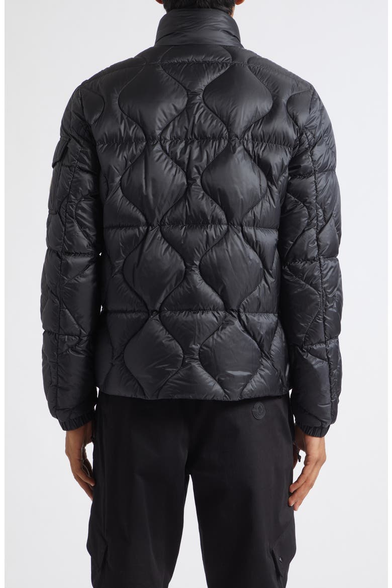 Asurel Quilted Down Puffer Jacket, Alternate, color, BLACK