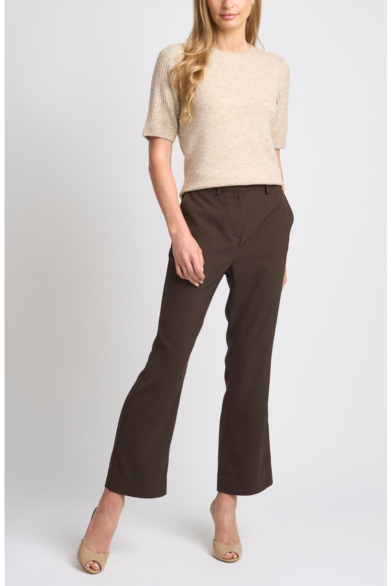 Contrast Ribbed Sleeve Sweater, Alternate, color, OATMEAL