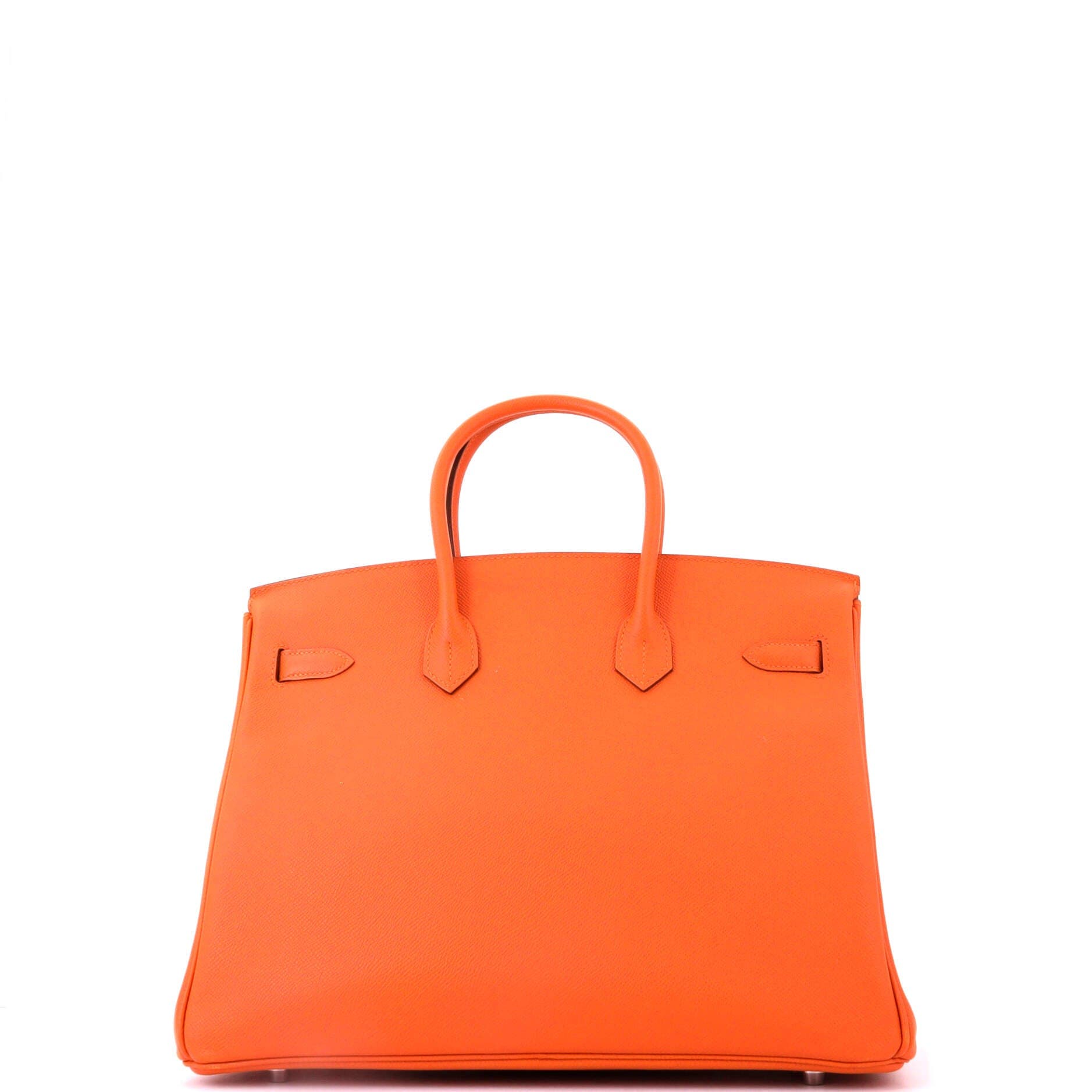 Pre-Owned Hermes Birkin Handbag Orange Epsom with Palladium Hardware 35, Alternate, color, Orange H