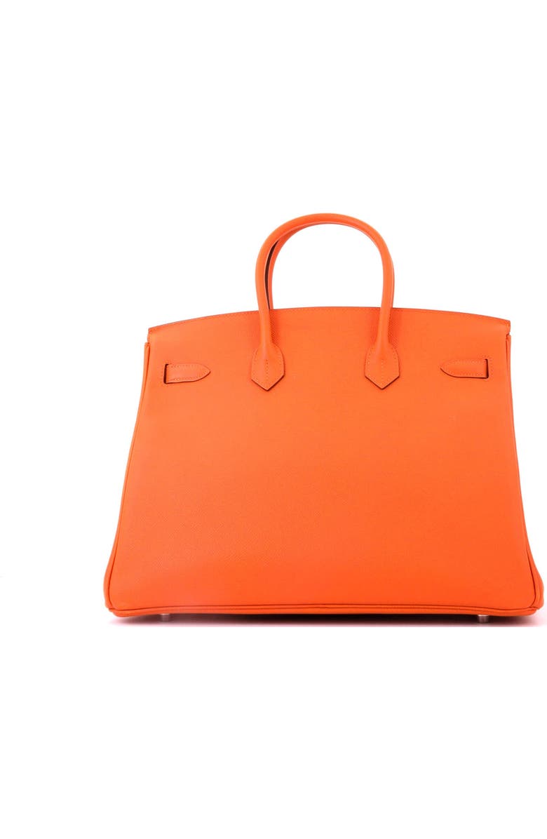 Pre-Owned Hermes Birkin Handbag Orange Epsom with Palladium Hardware 35, Alternate, color, Orange H