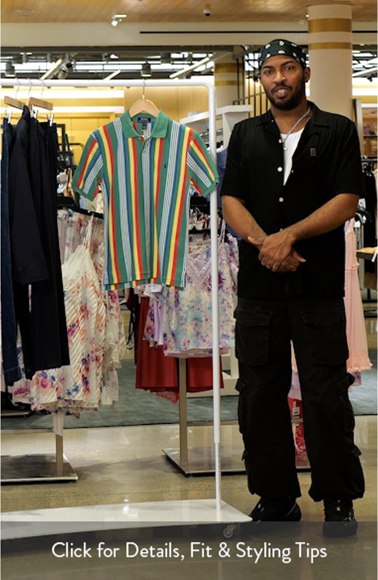 Kids' Stripe Cotton Piqué Polo, sales video thumbnail