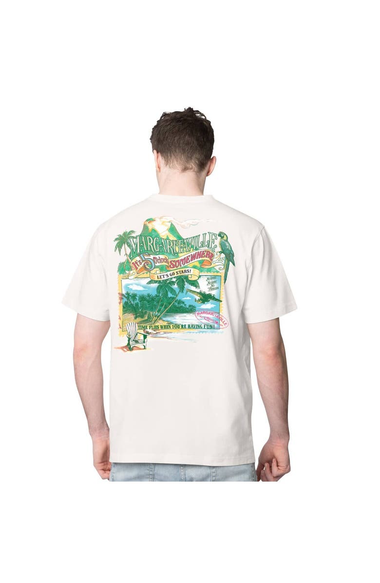 Margaritaville Men's Margaritaville Cream Dallas Stars Time Flies T-Shirt, Alternate, color, Cream
