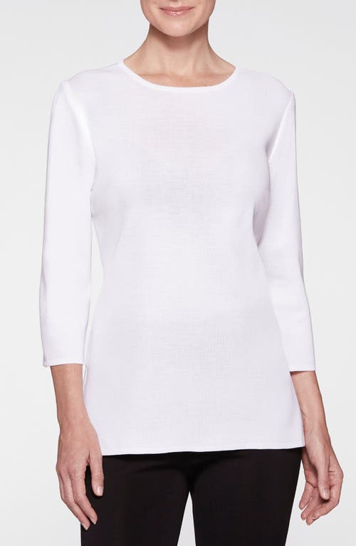 Misook Knit Tunic Top In Yellow