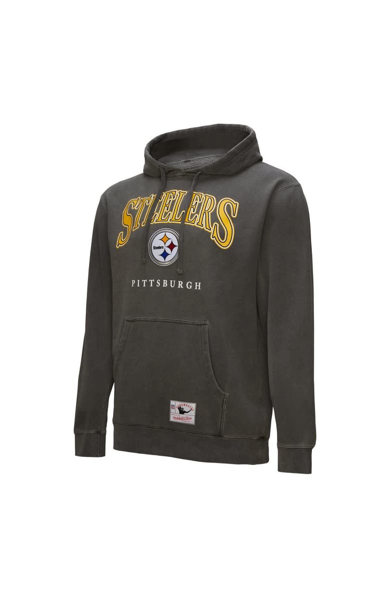 Mitchell & Ness Gray Pittsburgh Steelers Slot Pullover Hoodie, Alternate, color, Gray