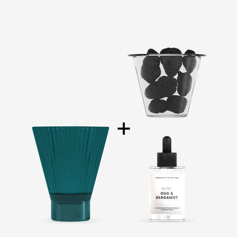 Zai Lava Rock Diffuser In Oud & Bergamot