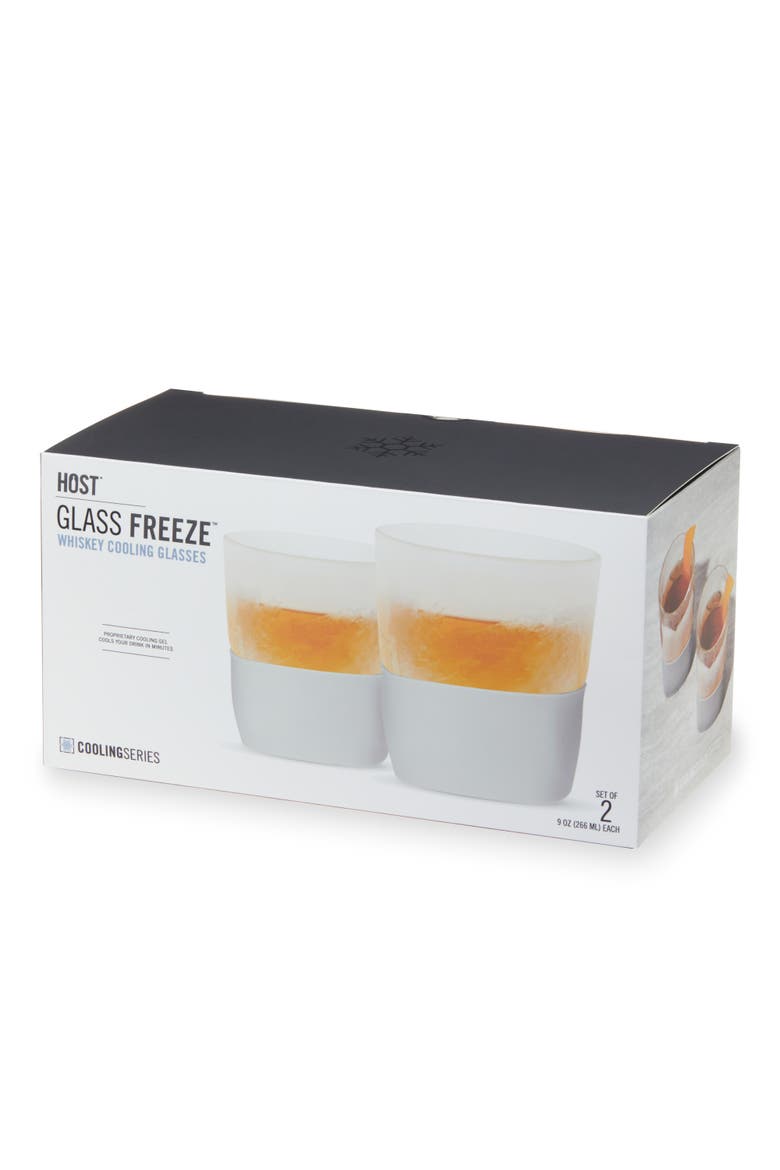 Glass FREEZE Whiskey Cooling Cup Set of 2, Alternate, color, Gray