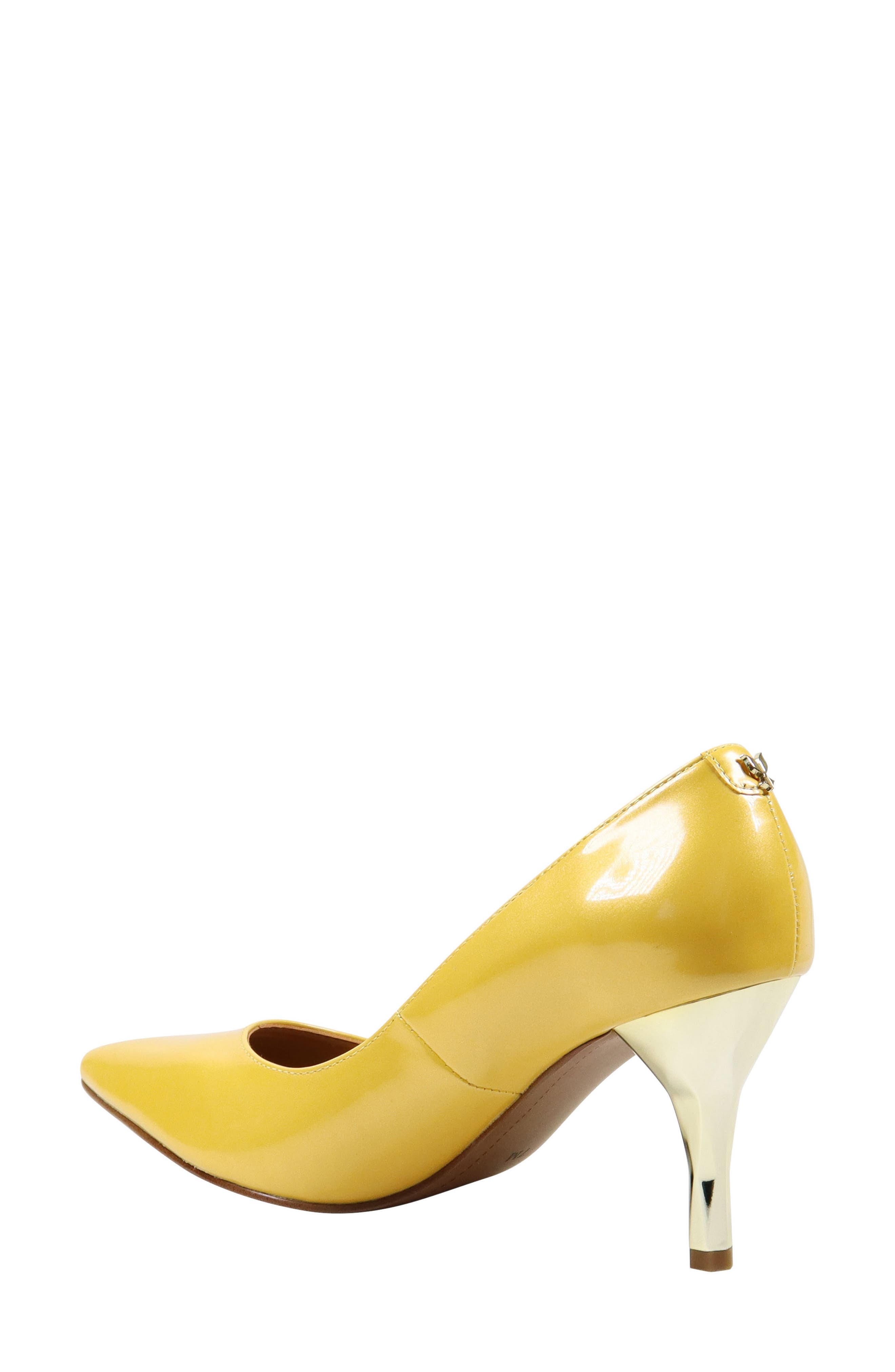 Kanan Pointed Toe Pump, Alternate, color, LEMON