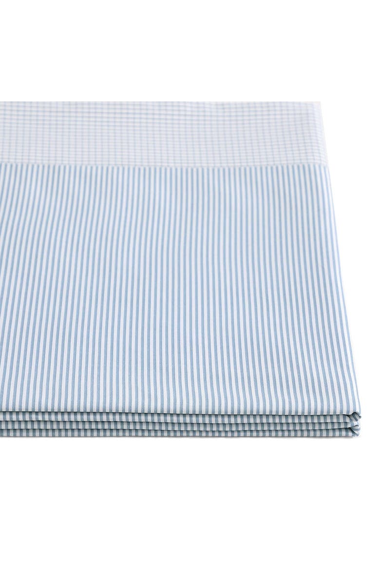 Tommy Hilfiger Williamstown Stripe Cotton Percale Sheet Set, Alternate, color, White/ Feather Blue