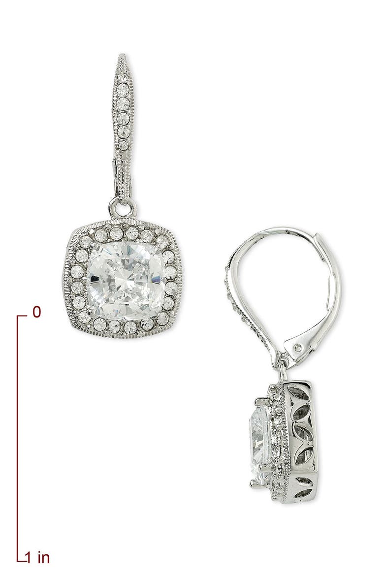 Princess Earrings, Alternate, color, SILVER