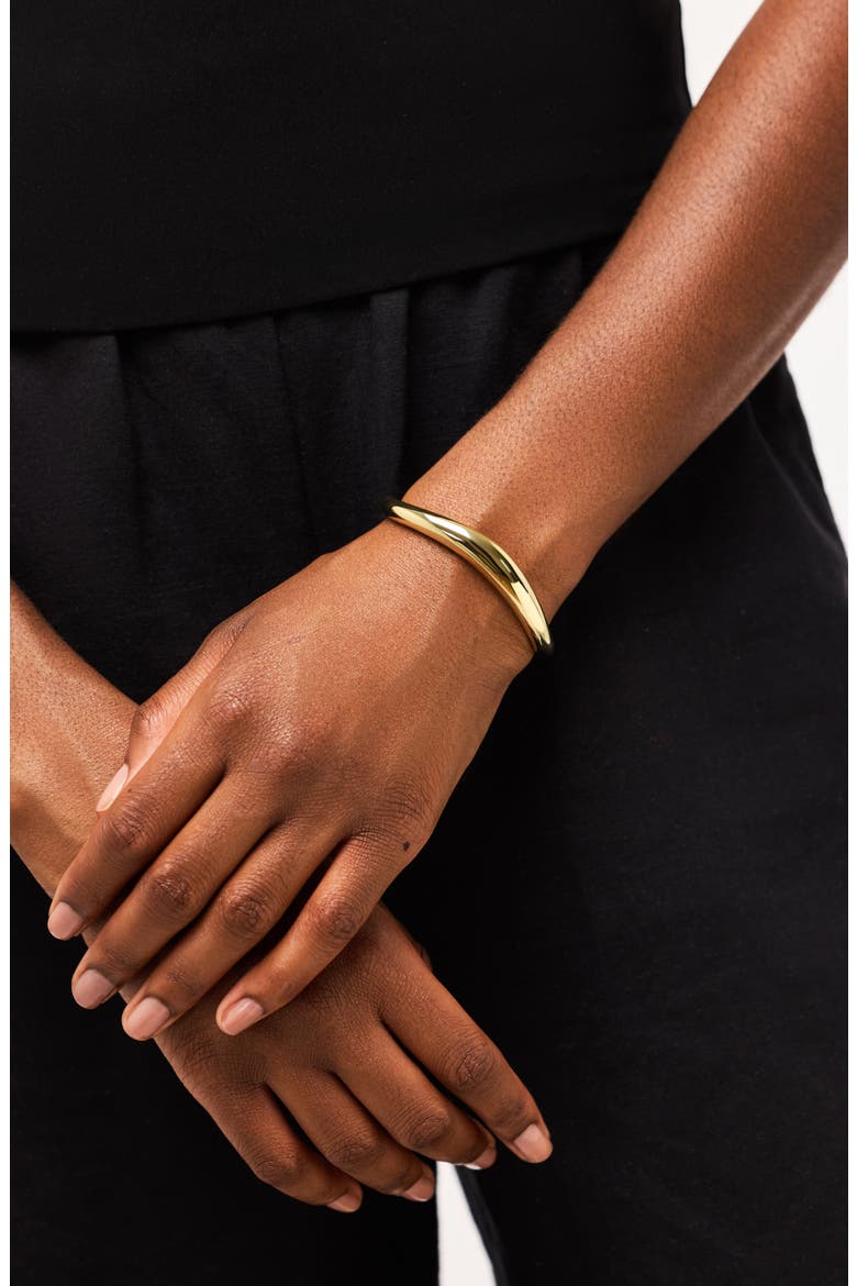 Gold Bangle Bracelet - Talia, Alternate, color, Gold