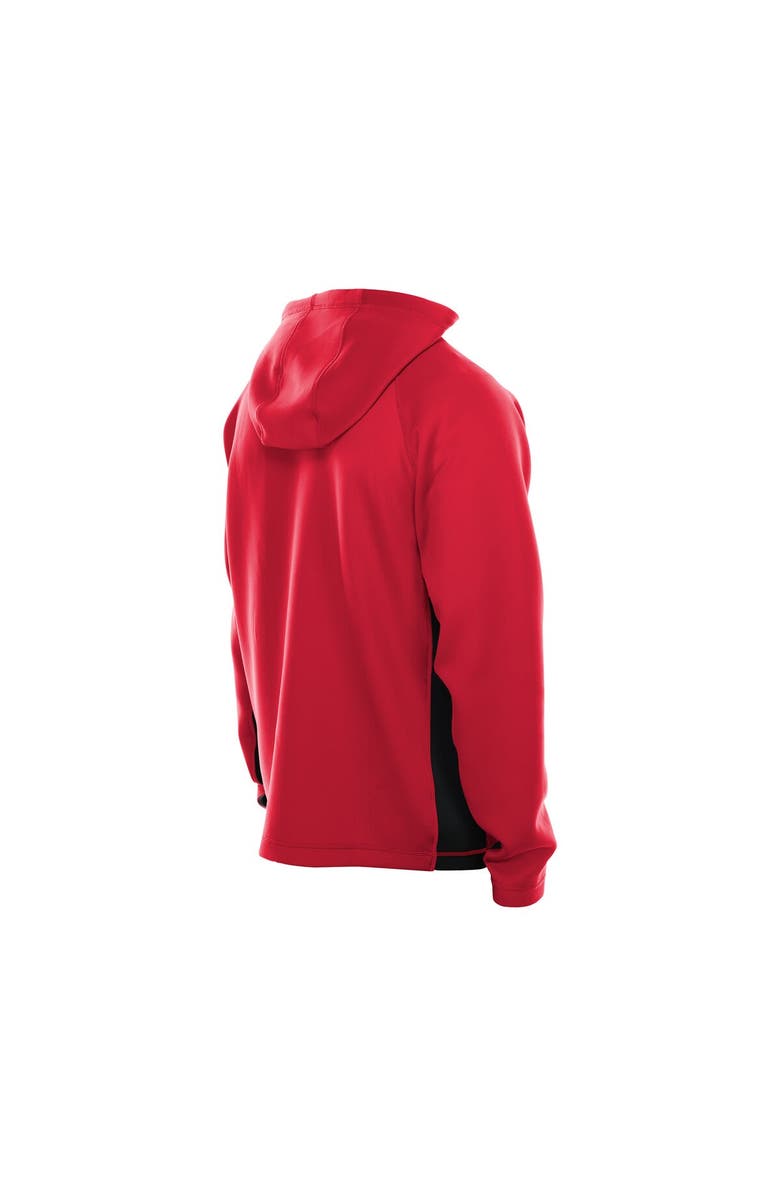 New Era Men's New Era  Red Atlanta Falcons Combine Authentic Raglan Scuba Full-Zip Hoodie, Alternate, color, Red