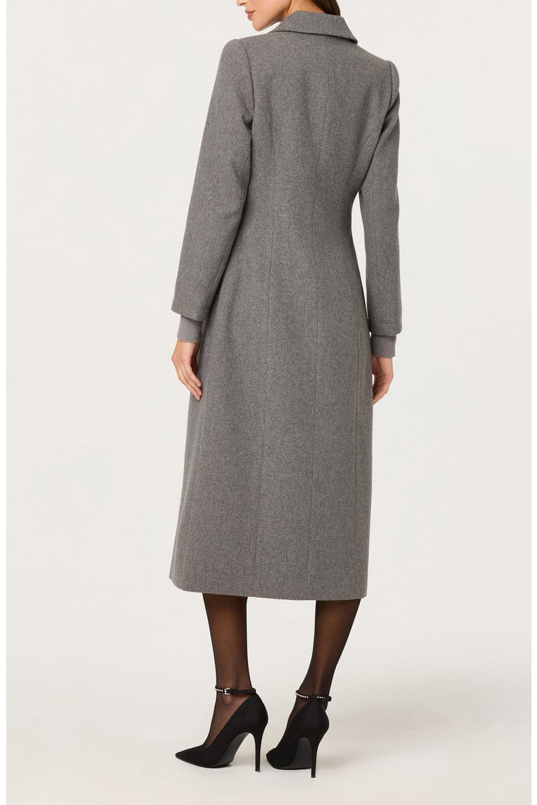 Melisse Longline Coat, Alternate, color, GREY