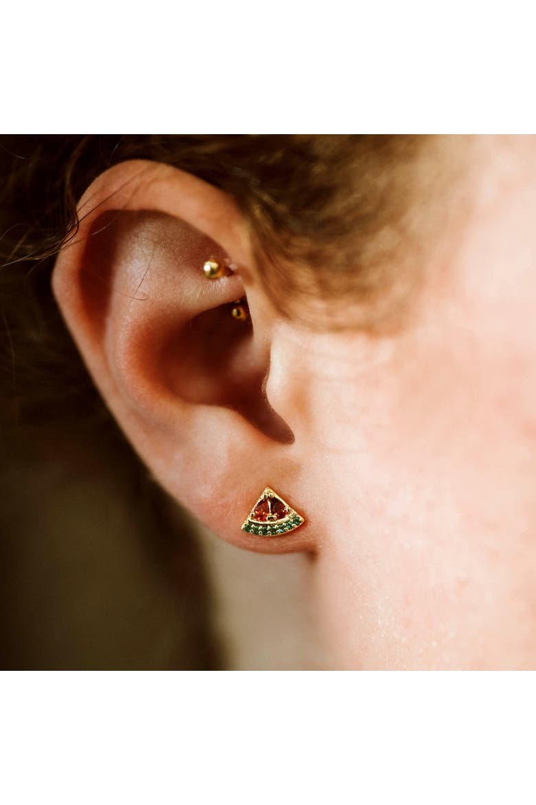 The Rafah Heirloom Petite Studs, Alternate, color, Gold