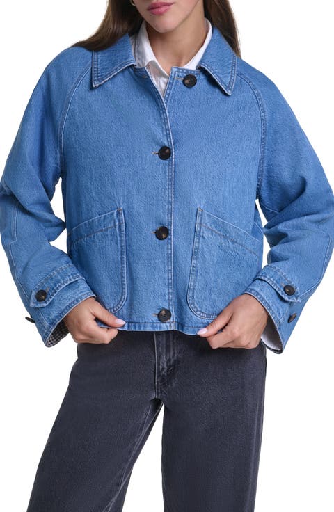 Reversible Crop Trench Jacket