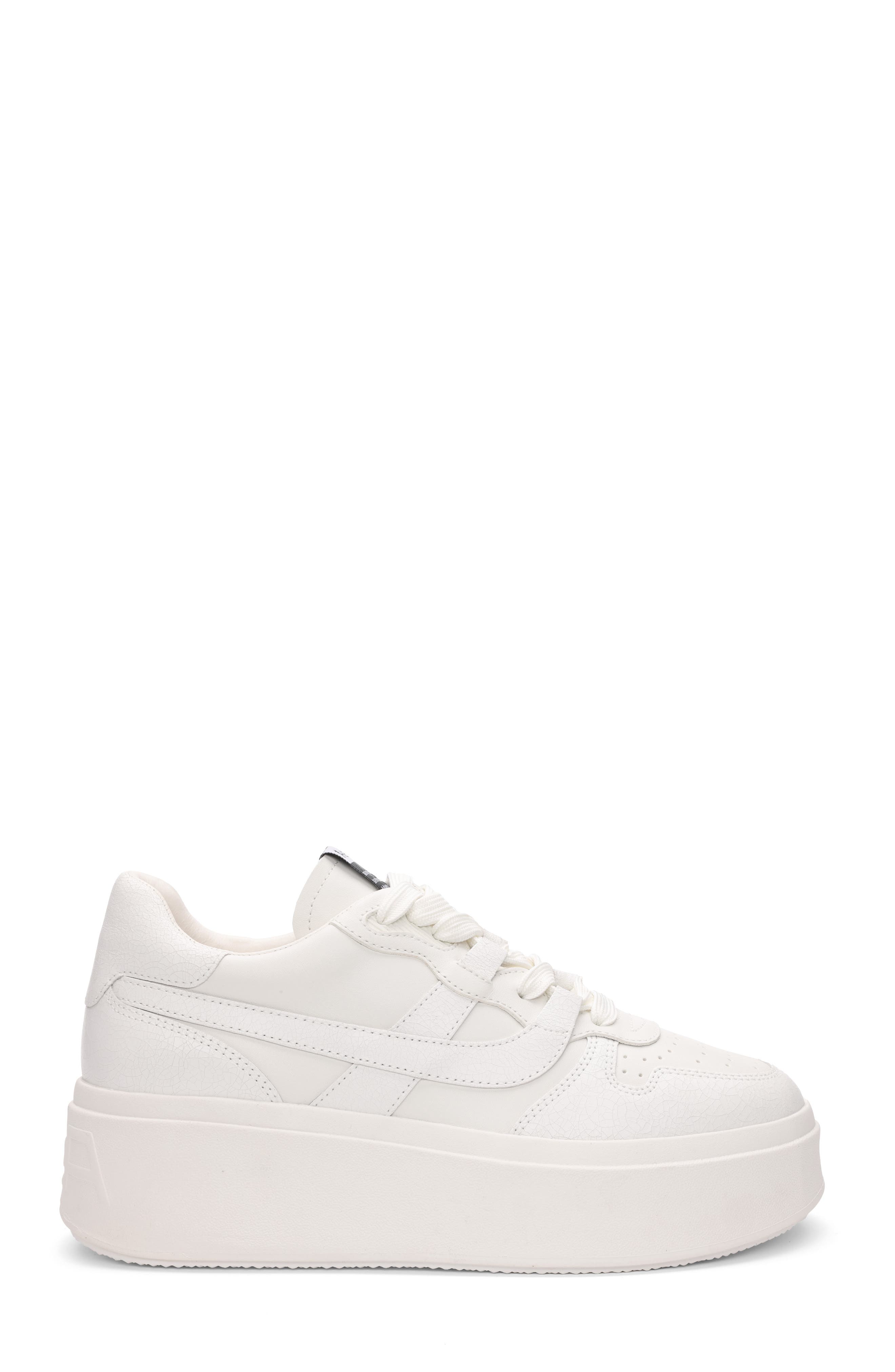 Ash Match Platform Sneaker, Alternate, color, Off White-White/ White