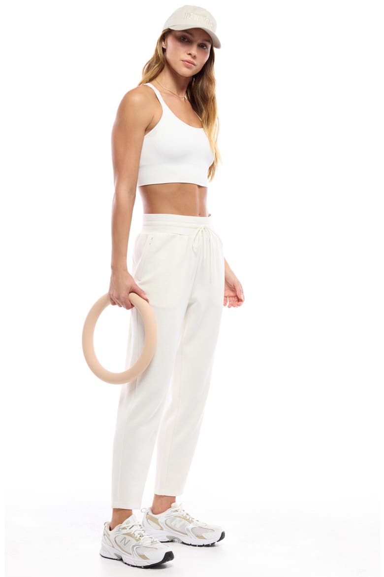 Soft Luxe High Waist Ankle Pants, Alternate, color, BEIGE IVORY HEATHER